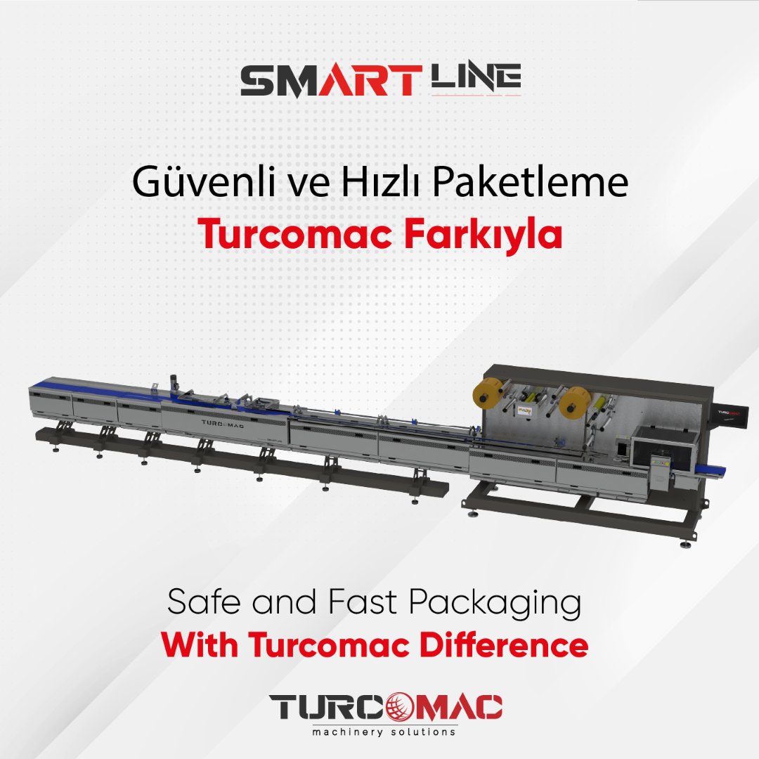 turcomachinery's tweet photo. Turcomac olarak, sizlere en iyi ve en benzersiz makinaları sunmak için çalışıyoruz. Sıradan olanla yetinmeyenler için tasarladığımız Smartline makinası, hem performansı hem de tasarımı ile sizi memnun edecek.
#turcomac #iyilerbenzersizdir #aktim2 #smartline #flowpack https://t.co/THAF5gVi1n