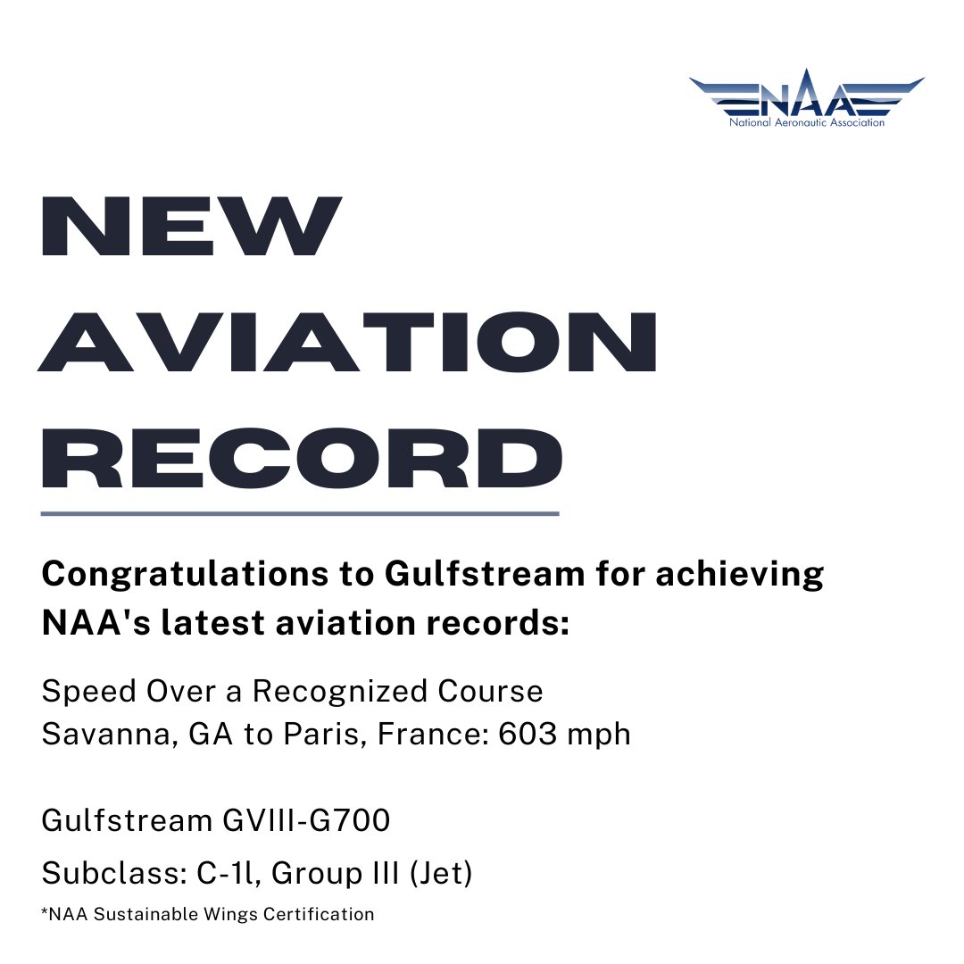 National Aeronautic Association (NAA) tweet media