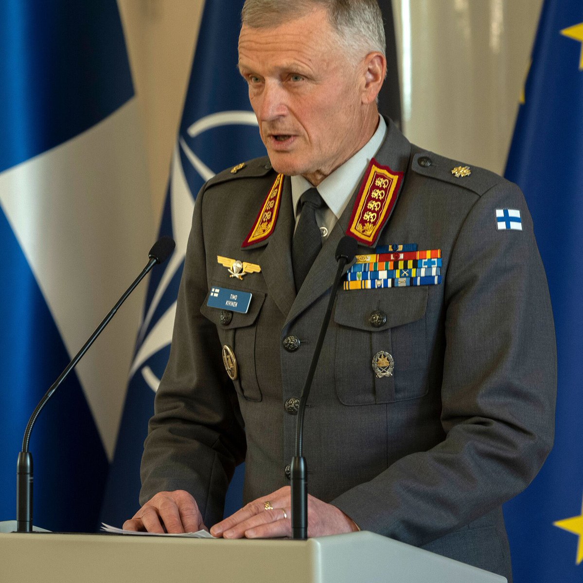 FinlandinUSA's tweet photo. To @Finnchod Gen. Kivinen, @NATO Article 3 “which underlines that the first priority to defend a country lies with the country itself” is as important as Article 5, which treats an assault on one member country as an assault on all. #ReliableFinland

➡️https://t.co/A9uzxNlPHs https://t.co/RJrHD7viJy
