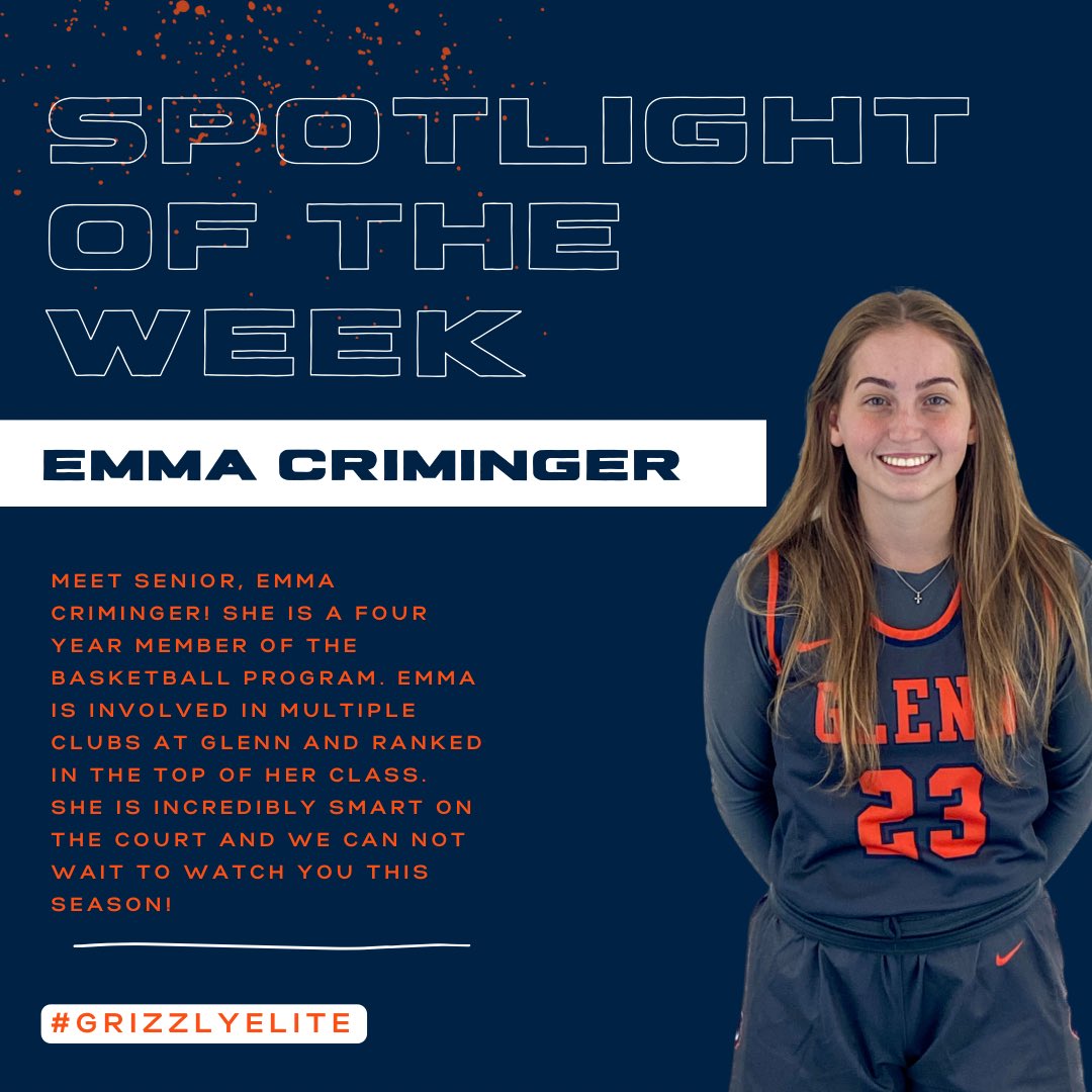 Meet senior, Emma Criminger! 🏀 #GrizzlyElite