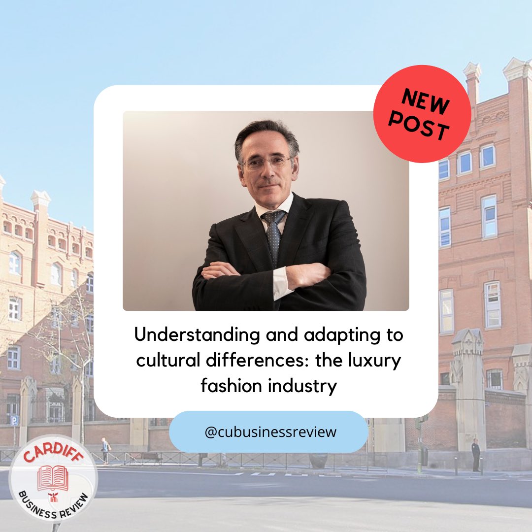 New Article Alert 🗞️🗞️

Guest writer Clemente Hernandéz Sánchez discusses understanding and adapting to cultural differences in the luxury fashion industry. 

Read now at cardiffbusinessreview.com