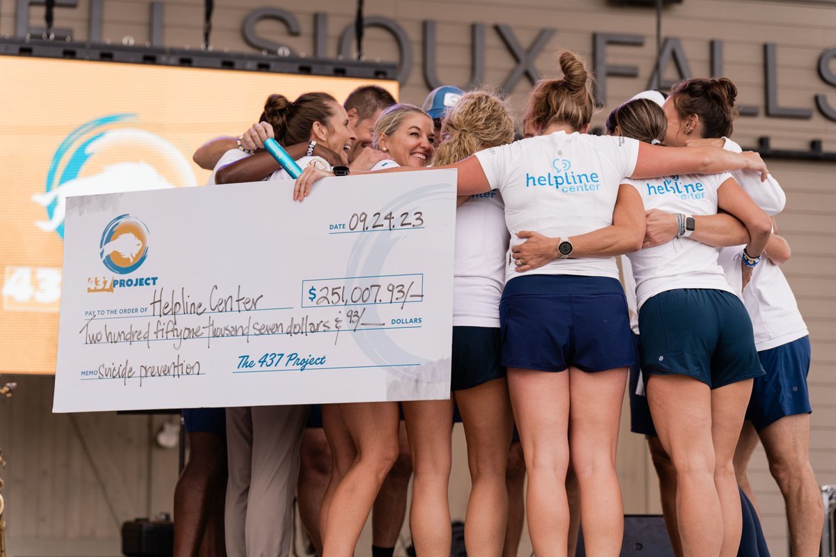 $251,007.53 raised for suicide prevention and mental health resources in South Dakota. 💙💛

Thank you to everyone who helped make this donation to <a href="/HelplineCenter/">Helpline Center</a> possible!

Please remember to share 988 and ask the question, "are you thinking about suicide" to those around you.