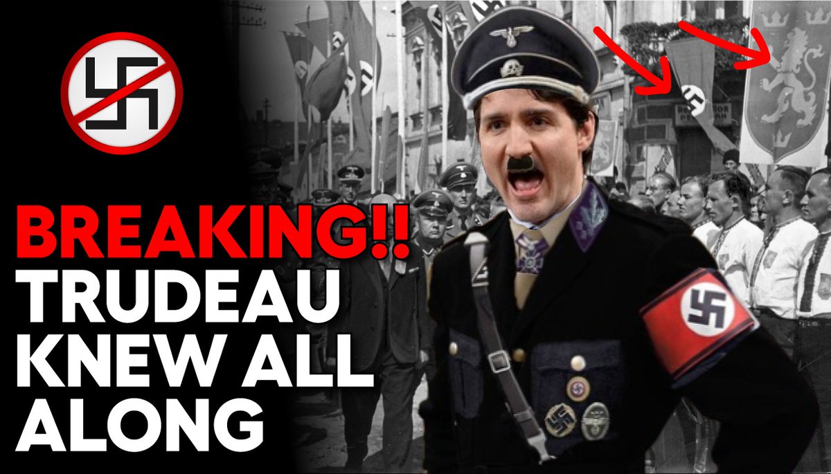StreetPoliticsX's tweet photo. Trudeau knew all along. That's right, new evidence shows that Trudeau met with Yaroslav Hunka, a former Nazi solider , before Haunka's standing ovation in the house of commons.
Here is the full story: 👇👇
WATCH:
https://t.co/FbfGiTKjic
#TrudeauMustGo #TheNazi https://t.co/Fs0IQCDQVJ