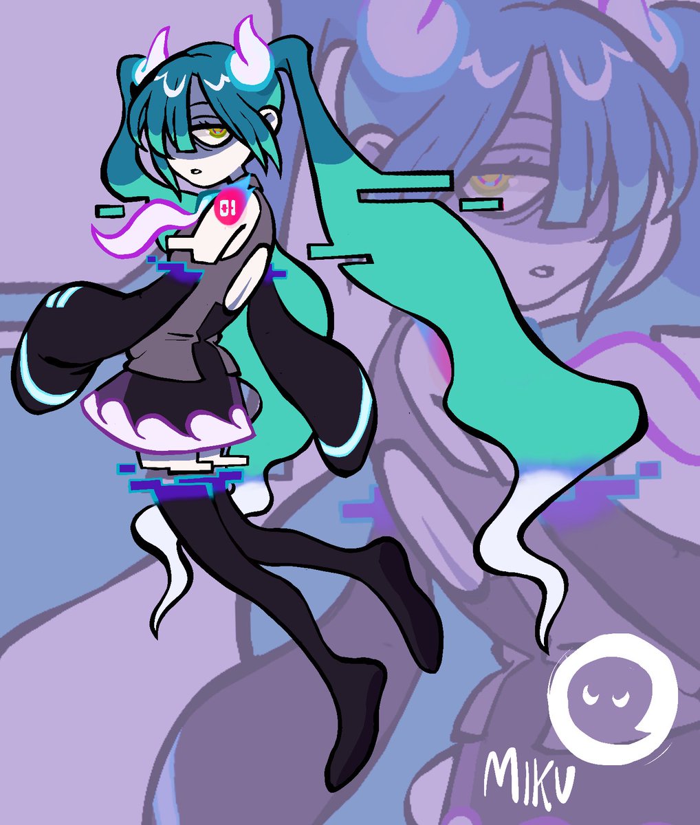 shinyjemz's tweet photo. ghost miku 💜 #ProjectVOLTAGE https://t.co/grw9aDc1Ow