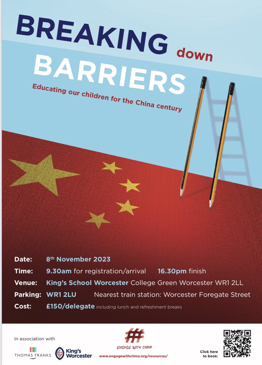 👩‍🏫👨‍🏫 #headteachers 🇨🇳 is world leader in many industries, our 4th largest trading partner &amp; the 🌎 2nd largest economy. It’s time we teach our children about this #superpower Join us! #CPD #globalcitizenship #MFL <a href="/GarethDoodes/">Gareth Doodes</a> <a href="/KingsWorcester/">King's Worcester</a> <a href="/GarrodMusto/">Garrod Musto</a> <a href="/MEP_Excellence/">Mandarin Excellence Programme</a> #BDB23