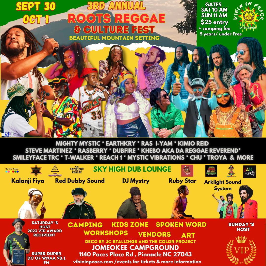 I Red Dubby will be spinning this incredible Roots and Culture Reggae Festival event (Sunday 12n) with Vibin Peace next weekend in Pinnacle NC 💥 Sky High Reggae DubLounge 💎 conscious vibes in a spectacular mountain setting - come enjoy two days of Roots Reggae