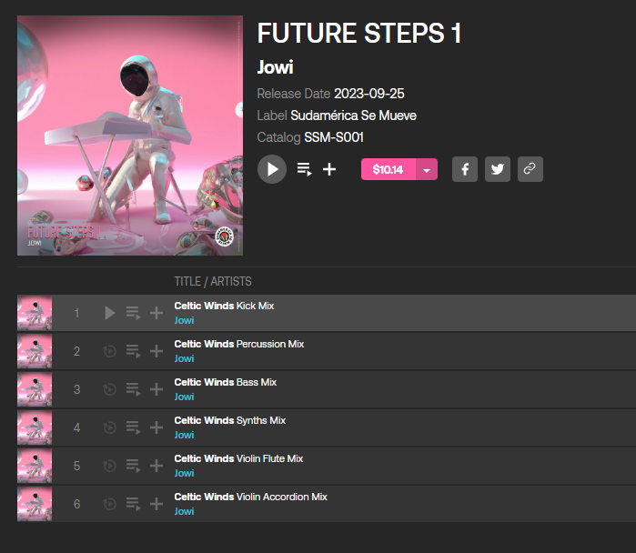 sudamericasm's tweet photo. 🔥🎹🎻🥁All the sounds behind a song in FUTURE STEPS Vol. 1, exclusively on @beatport: https://t.co/8rkUE2CU1G https://t.co/tyl2WHuzNm