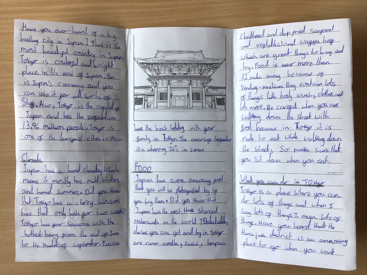 MrB_Thatto's tweet photo. Some finished examples of our persuasive writing leaflets. #ThattoPrim_Writing https://t.co/K7YxqSwvF4