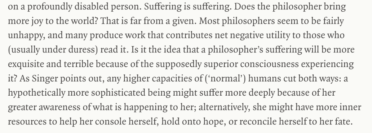 Entertaining x provocative: @LJFinlayson taking on the utilitarian animal rights philosophers in the latest @LRB link: lrb.co.uk/the-paper/v45/…