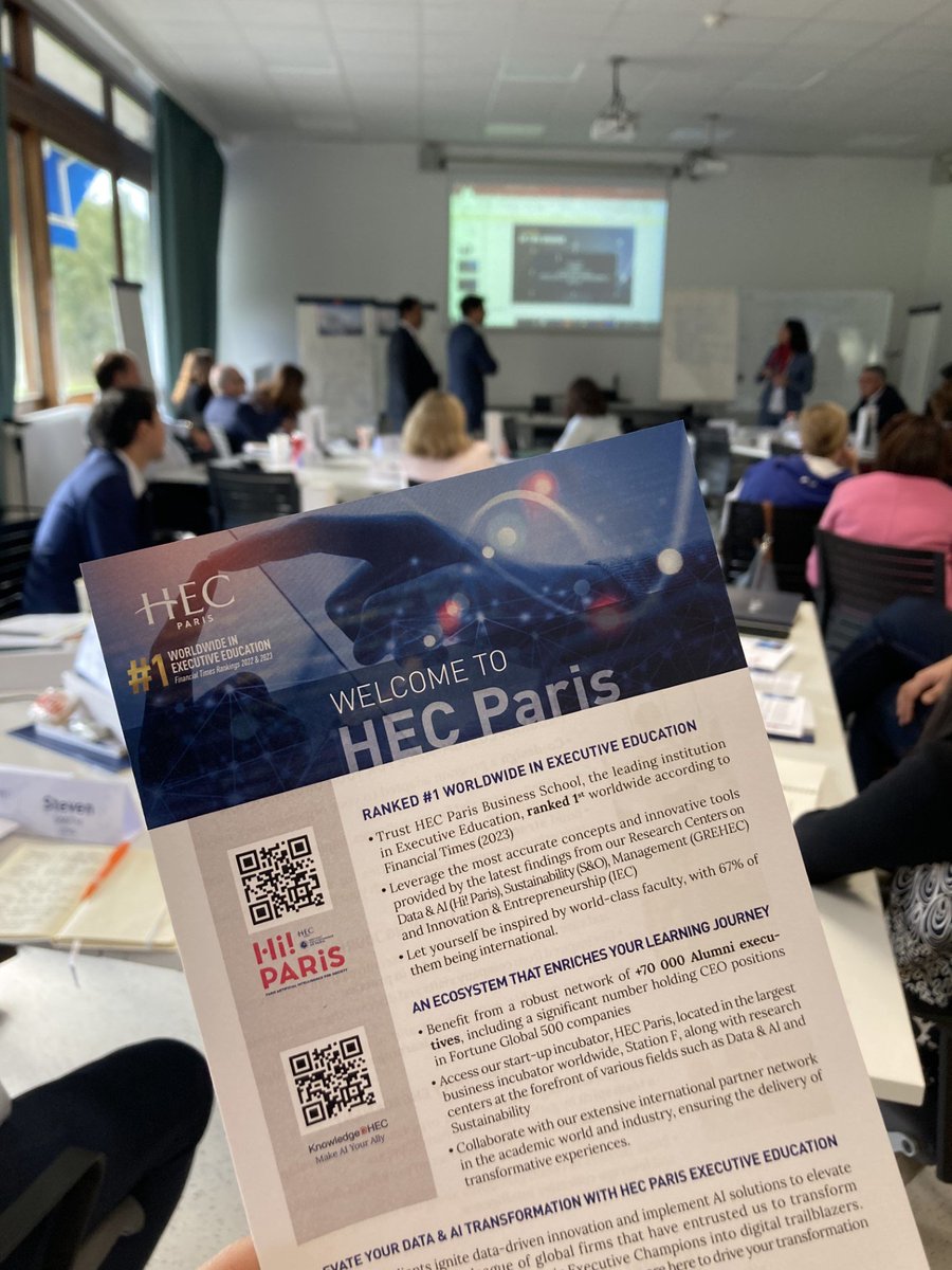 Knowledge@HEC (@hecknowledge) on Twitter photo Corporates <a href="/HECParisExecEd/">HEC Paris ExecEd</a> have brainstormed on the important values to develop around AI and data
1. Foresee the changes to avoid collateral damage of AI
2. Choose the kinds of decision to have replaced by AI
3. Be careful of the source of data
4. Find the adequate governance... Corporates <a href="/HECParisExecEd/">HEC Paris ExecEd</a> have brainstormed on the important values to develop around AI and data
1. Foresee the changes to avoid collateral damage of AI
2. Choose the kinds of decision to have replaced by AI
3. Be careful of the source of data
4. Find the adequate governance...