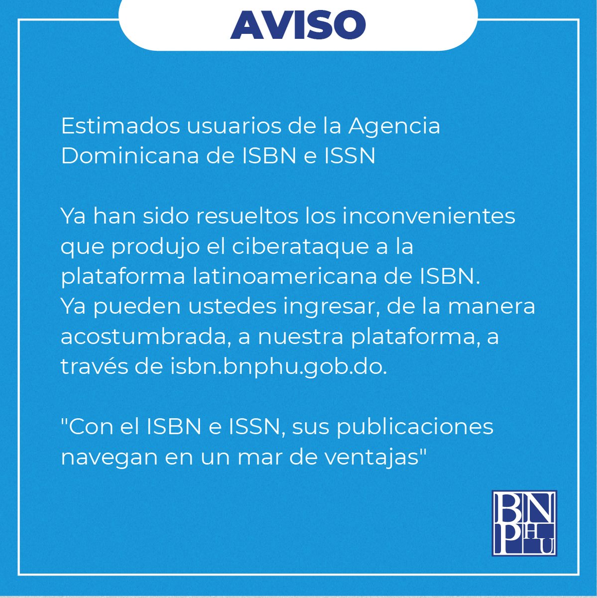 Biblioteca Nacional Pedro Henríquez Ureña (@bnphurd) on Twitter photo 