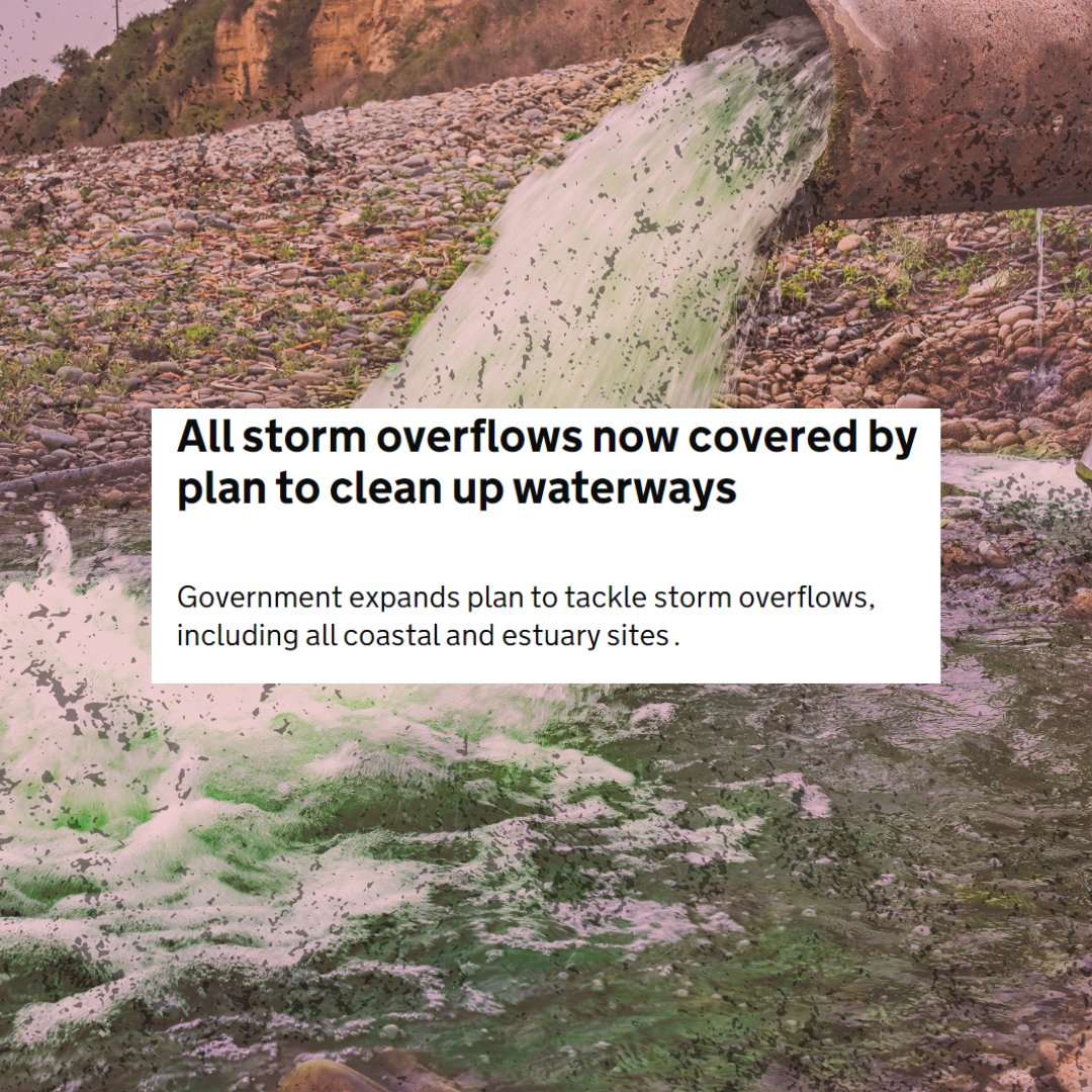 It's about time the government tackled ALL storm overflows in their plans. But that doesn't change the fact that they're leaving us with 27 more years of 💩💩💩 and asking us to cover the bills. 

#endsewagepollution 

buff.ly/48pWwhM