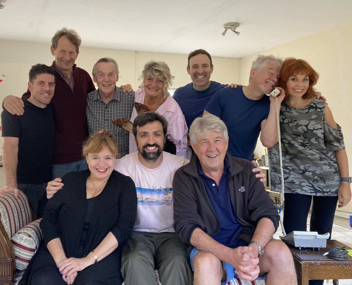 TheRayCooney's tweet photo. It’s the final few days of rehearsal for the brilliant cast of “It’s Her Turn Now” opening @MillAtSonning 28th Sept. With @raphaelbar @julesbrown_ #EricCarte @Flickduncan #ElizabethElvin #HarryGostelow @jamesholmes19 #MichelleMorris #CharlieParkerSwift and Director #DavidWarwick https://t.co/fIseGArR0V