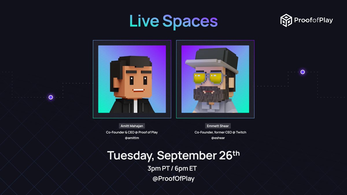 Proof of Play tweet media