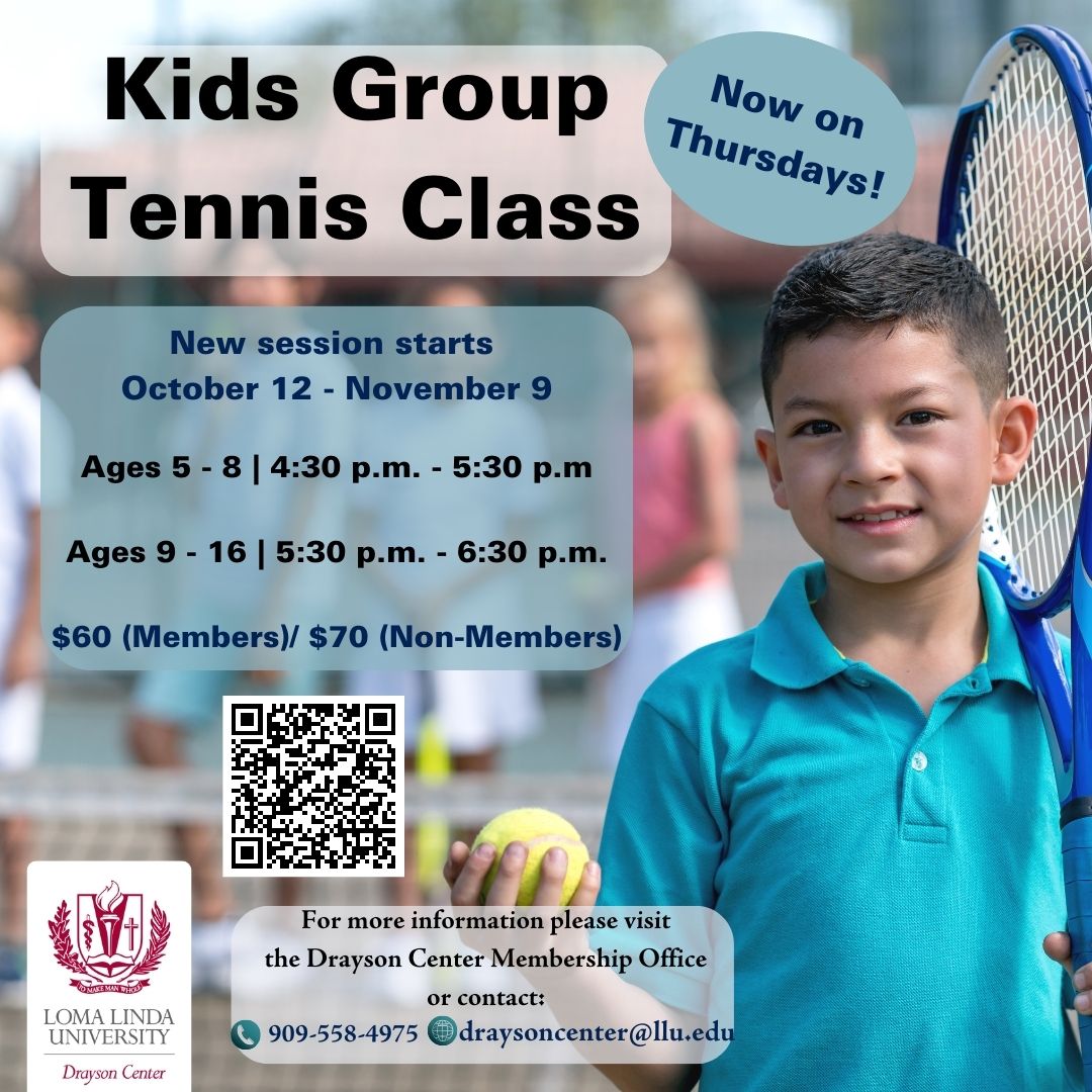 DraysonCenter's tweet photo. New kids Tennis classes starting October 12, 2023. Register your child today! https://t.co/Xv0mxE8UOn https://t.co/RdvUFwhIUF