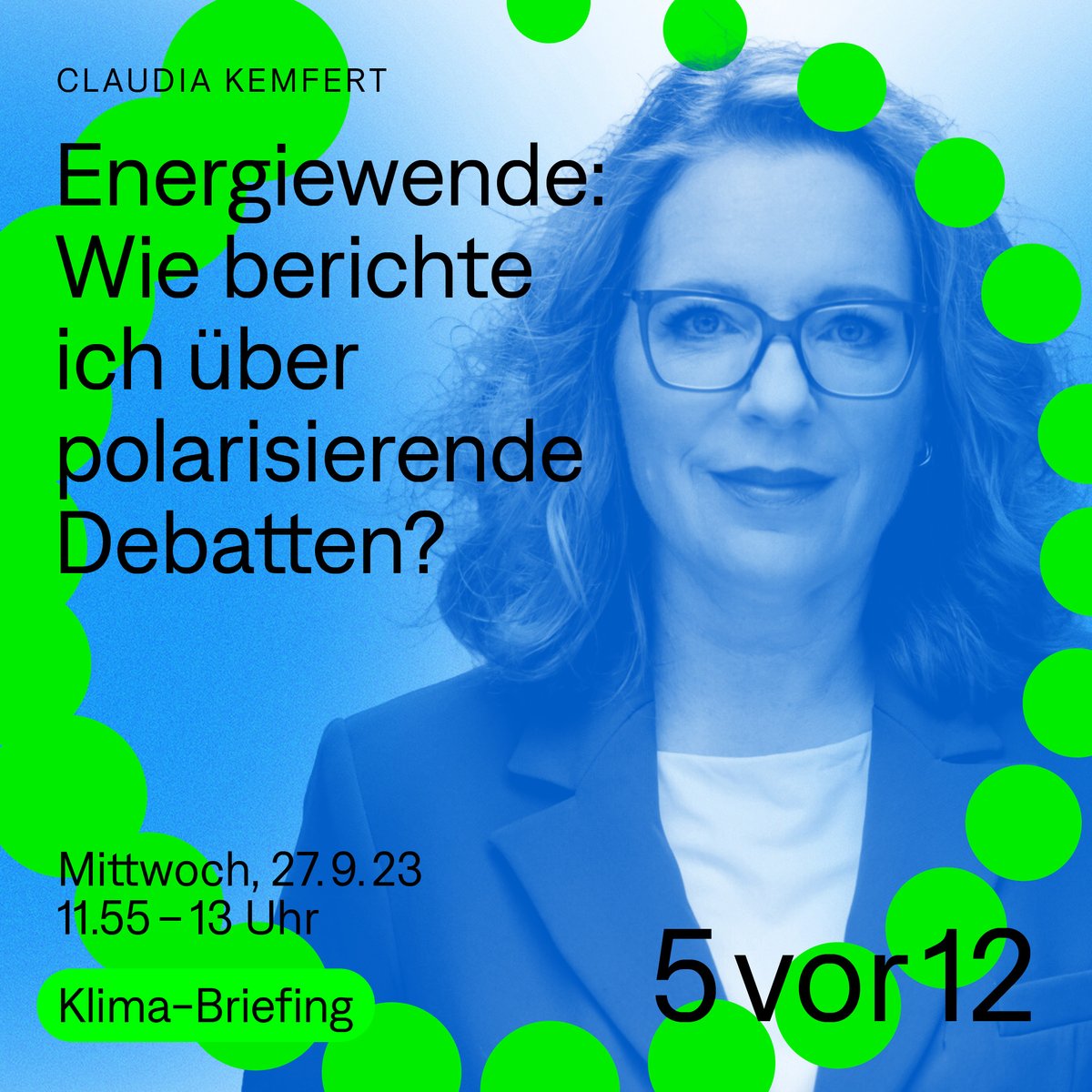 In der Debatte ums deutsche Heizungsgesetz spielen Emotionen oft eine größere Rolle als Fakten. Was ist die Rolle der Medien in polarisierten Debatten? 💙liche Einladung zum nächsten #5vor12 Klima-Briefing mit @Ckemfert, jetzt anmelden🔥 tally.so/r/mOlyM7 #Energiewende #GEG