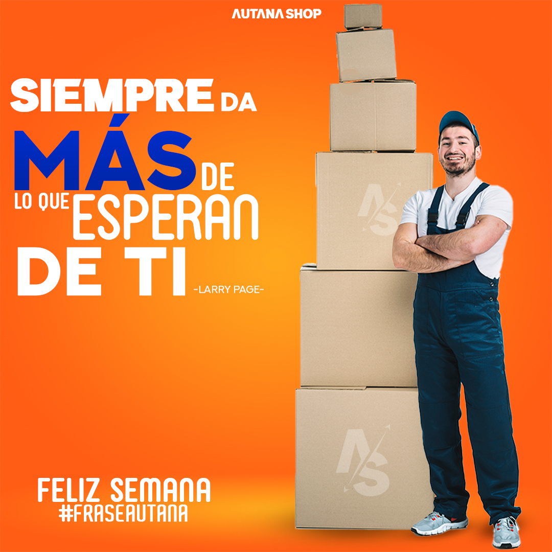 Siempre da más de lo que esperan de ti... 
.
.
Con esta emblemática frase del empresario estadounidense Larry Page les deseamos una Excelente Semana.