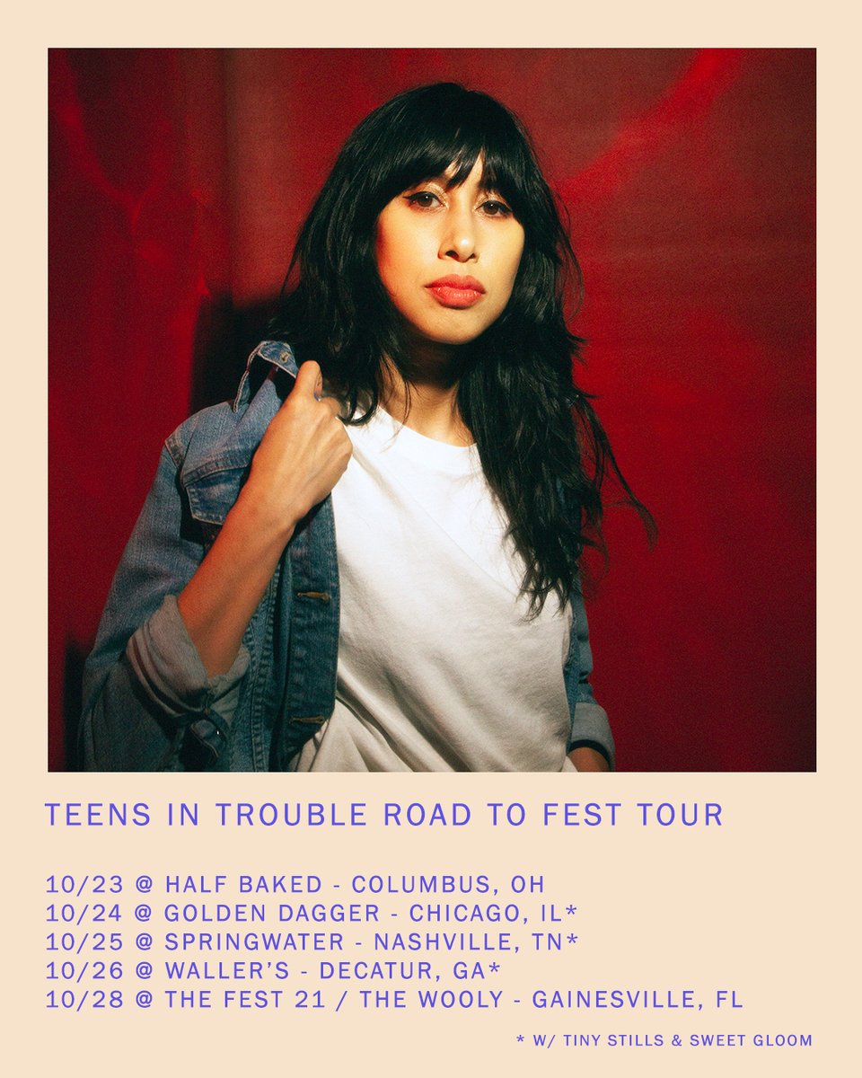 We're going on tour next month! Excited to join pals @tinystills and @sweetgloom666 for a short run on the road to @thefestfl! And to kick it off in Columbus, OH with more pals @sixflagsguys 😎