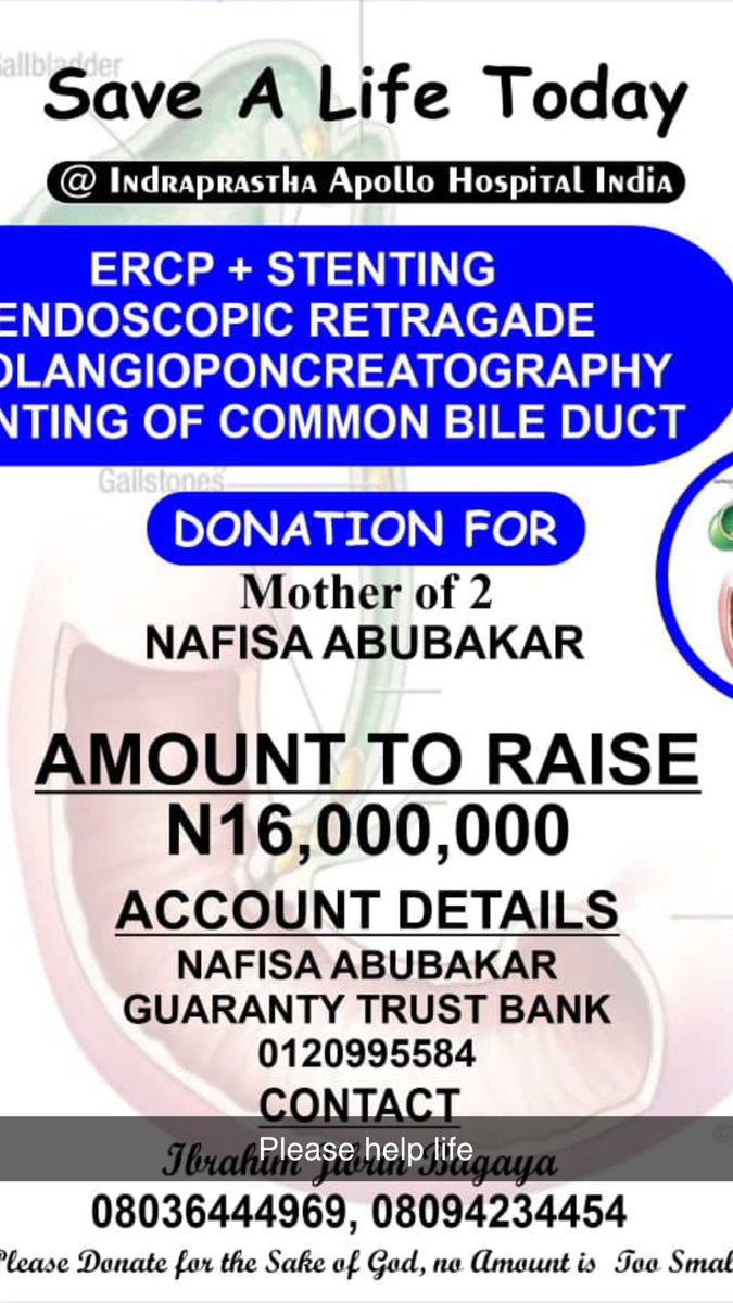 the_anike's tweet photo. Please help save a life. 
NAFISA ABUBAKAR a mother of two. She have been sick For quite a while now and  in desperate need of medical assistance.

Pls retweet and tag people that might be of help

No amount is too small 🤲
NAFISA ABUBAKAR
GUARANTY TRUST BANK

0120995584 https://t.co/KBKwTxfVGF