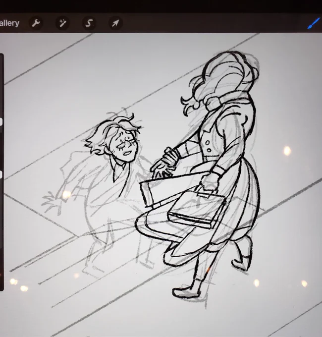 Drawing simon and betty in public i hope no one shoots me 