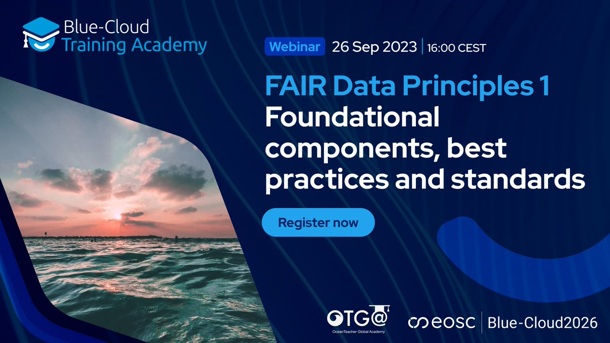 BlueCloudEU's tweet photo. After an informative poster session with initiatives related to #FAIR & #OpenScience, we wrap up Day 1 at the #OSFAIR.
If you found our booth insightful today, don't miss our webinar tomorrow at 15:00.
Register now & learn more about #marine #FAIRdata: https://t.co/L1mKi3k9dU https://t.co/QsoAzoNS3k