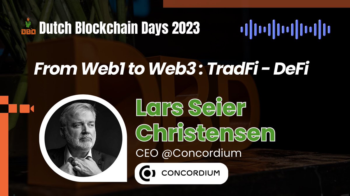 The CEO of @ConcordiumNet is sharing his insights into the company's unique position as the only layer-1 blockchain with a built-in ID framework.

Give it a listen 😉
🔗 youtu.be/DIv0uVgpkUc

✅ Pre register here for #DBD24 : forms.gle/XTKjJa2KiP2TgG…

#web3 #web3community