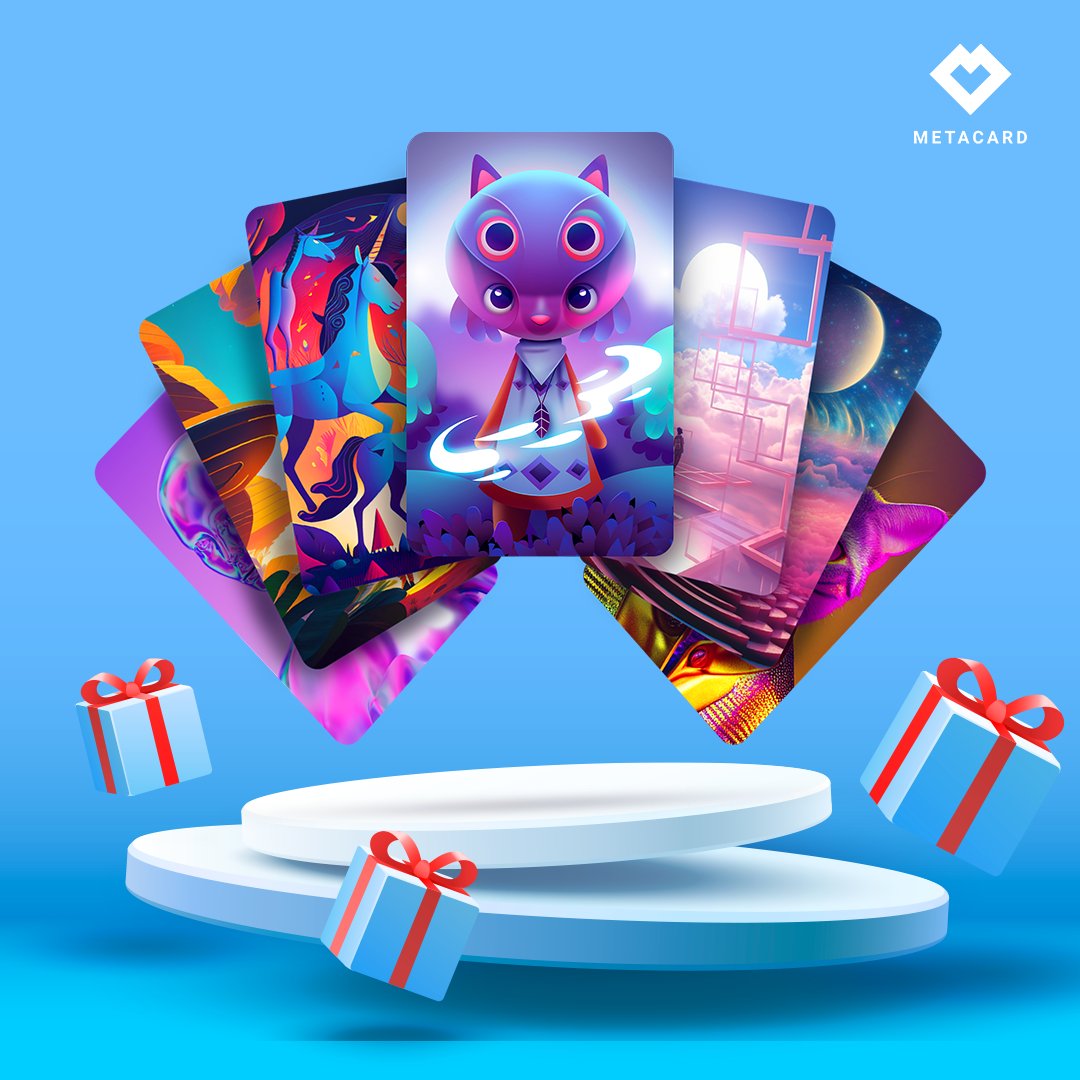 gift_metacard's tweet photo. Get access to exclusive NFT collections with METACARD! ✨
Join our Discord community and be part of the future of digital gifting 🎁
👉🔗 https://t.co/PID9fTr7CI
#ExclusiveNFTs #METAC 🌐 https://t.co/g9gpFX47qa