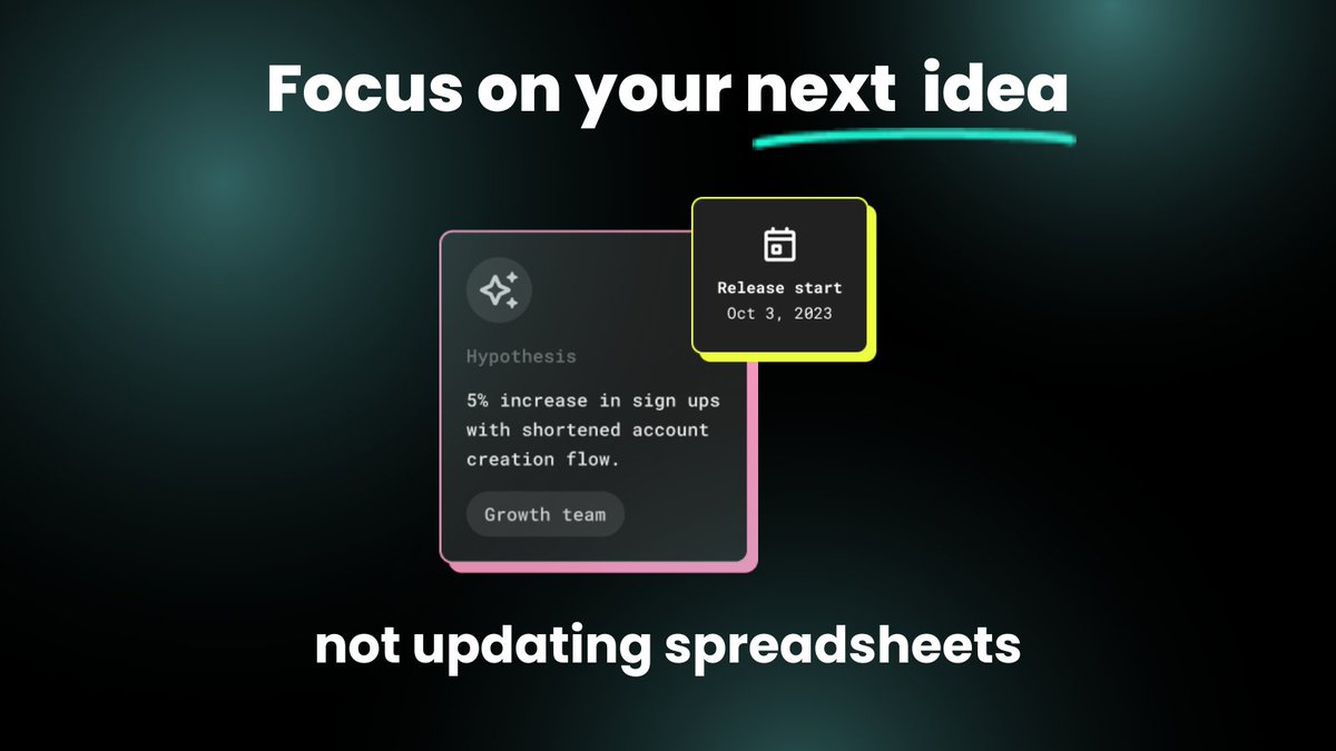 Don’t let high-potential ideas get lost in the shuffle!

Streamline your growth work in Panobi with Releases: your organized, prioritized backlog of experiments, with smart scheduling and feature flag integrations to keep everything up-to-date and in order. 🗓