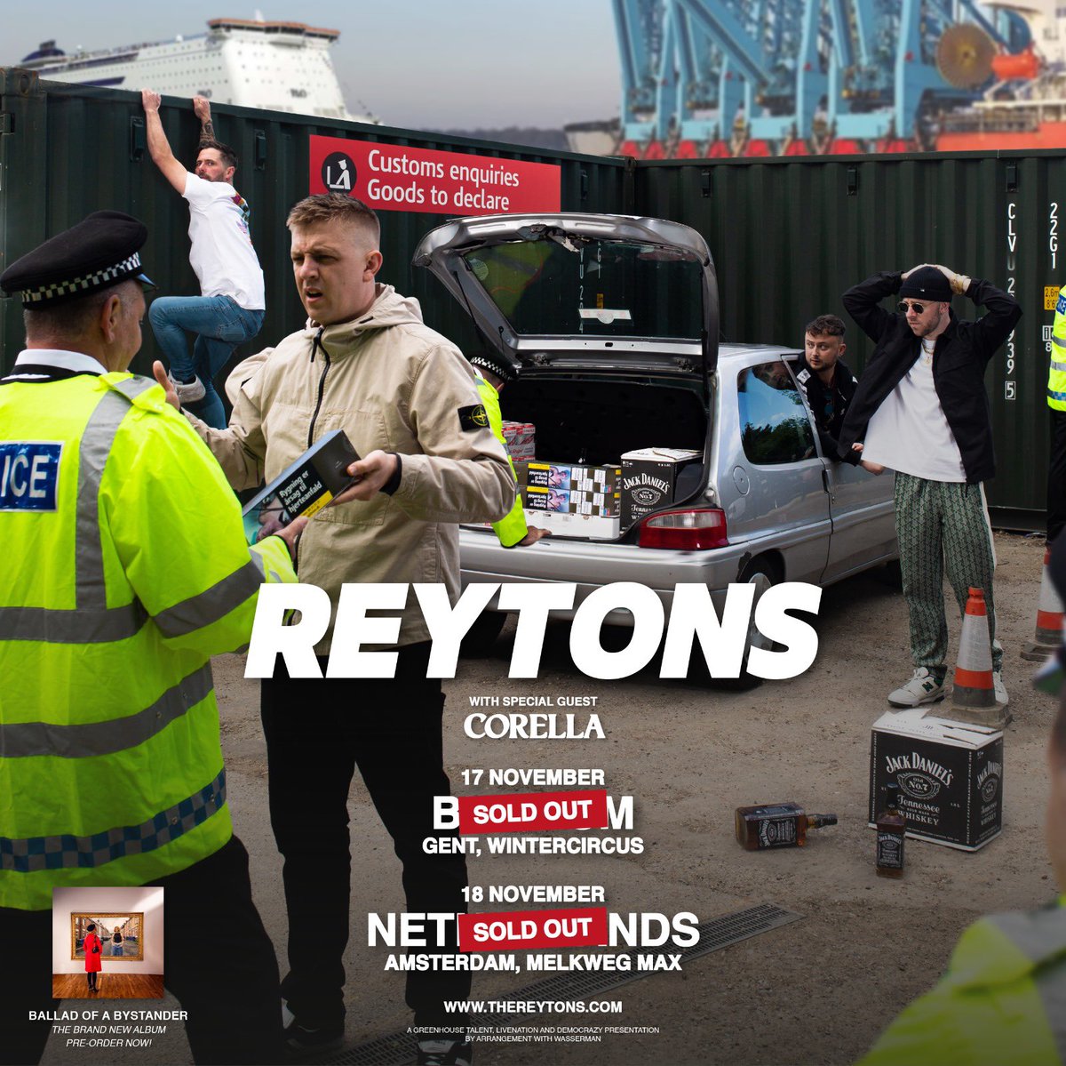 EUROPE ✈️

Absolutely buzzing to announce we’ll be stepping across to mainland Europe with our boys <a href="/TheReytons/">THE REYTONS</a> for 2 massive shows in Belgium &amp; Netherlands.