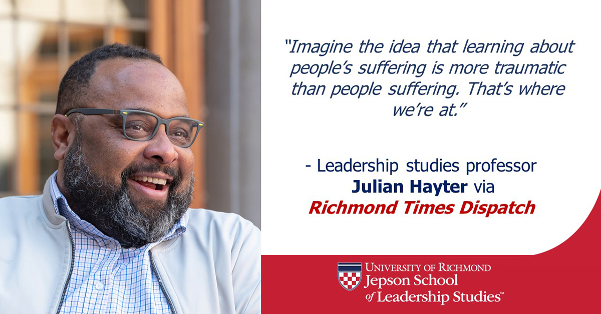 #Leadershipstudies professor and historian Julian Hayter weighs in on the debate about #teaching the #history of #race and #racism in American #PublicSchools. #K12 #BlackHistory #censorship @RTDMPW @RTDOpinions @URNews2Use sl.richmond.edu/mp