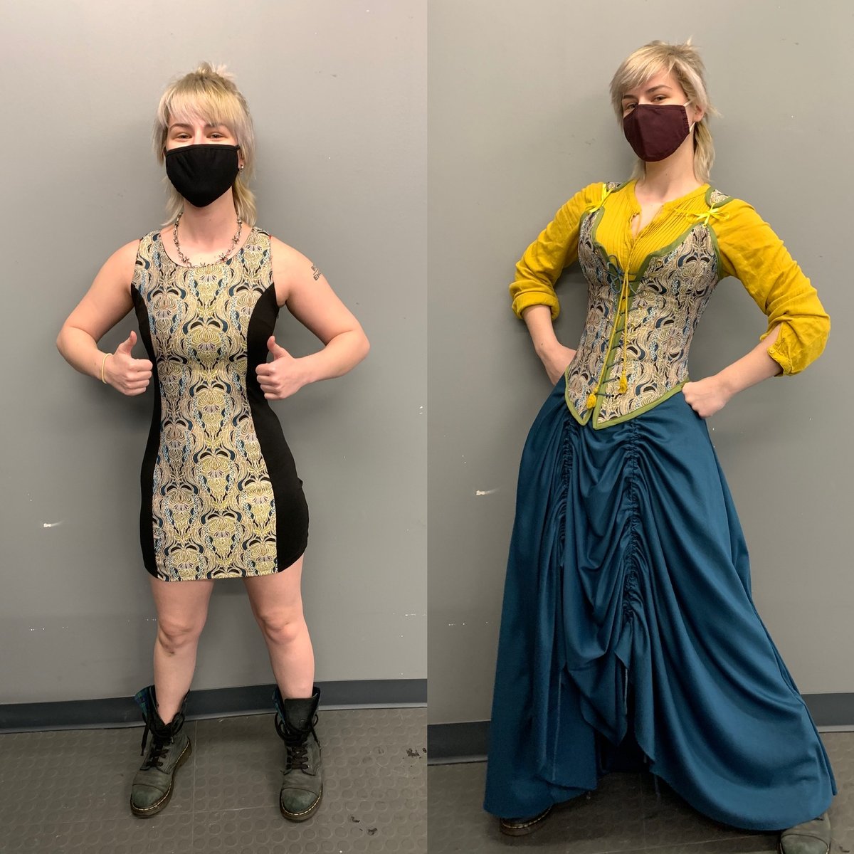 exlab_gsu's tweet photo. Happy #MakerMonday! throwback to when this EXLAB maker used our sewing machines to upcycle a dress from the thrift store into a corset fit for frolicking in ye olde meadow! https://t.co/JP74WvPhXx