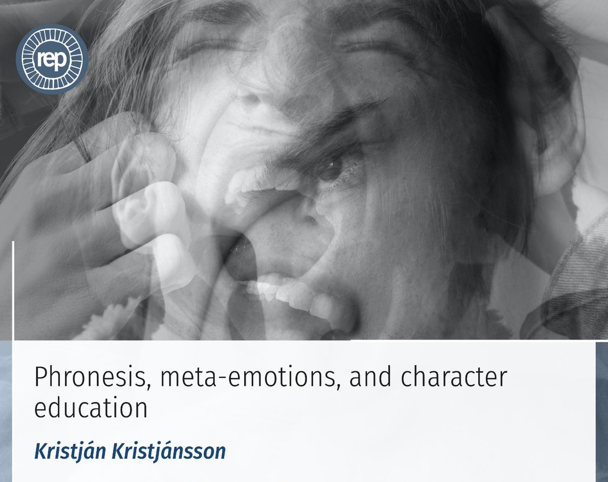 Article about the emotional capacities underlying the virtue of practical #wisdom, and how to cultivate them. By Kristján Kristjánsson. #CharacterEducation #EmotionRegulation #EmotionalCultivation #Metaemotions #Phronesis Available in open access 👉doi.org/10.22550/REP81…