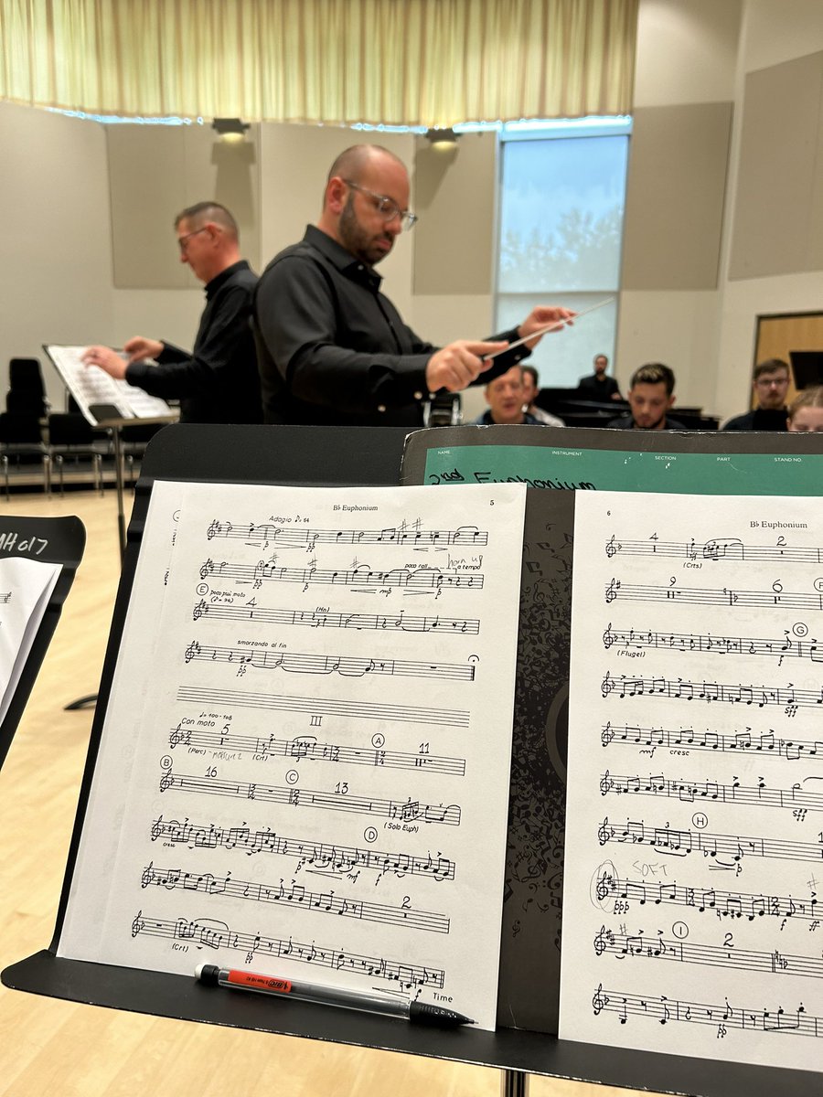 NPMS_MrDexter's tweet image. It’s great to be back in concert season! Being able to play in a brass band for the recital of Professor Aaron Vanderweele from Rutger’s Mason Gross School of the Arts was such a treat!