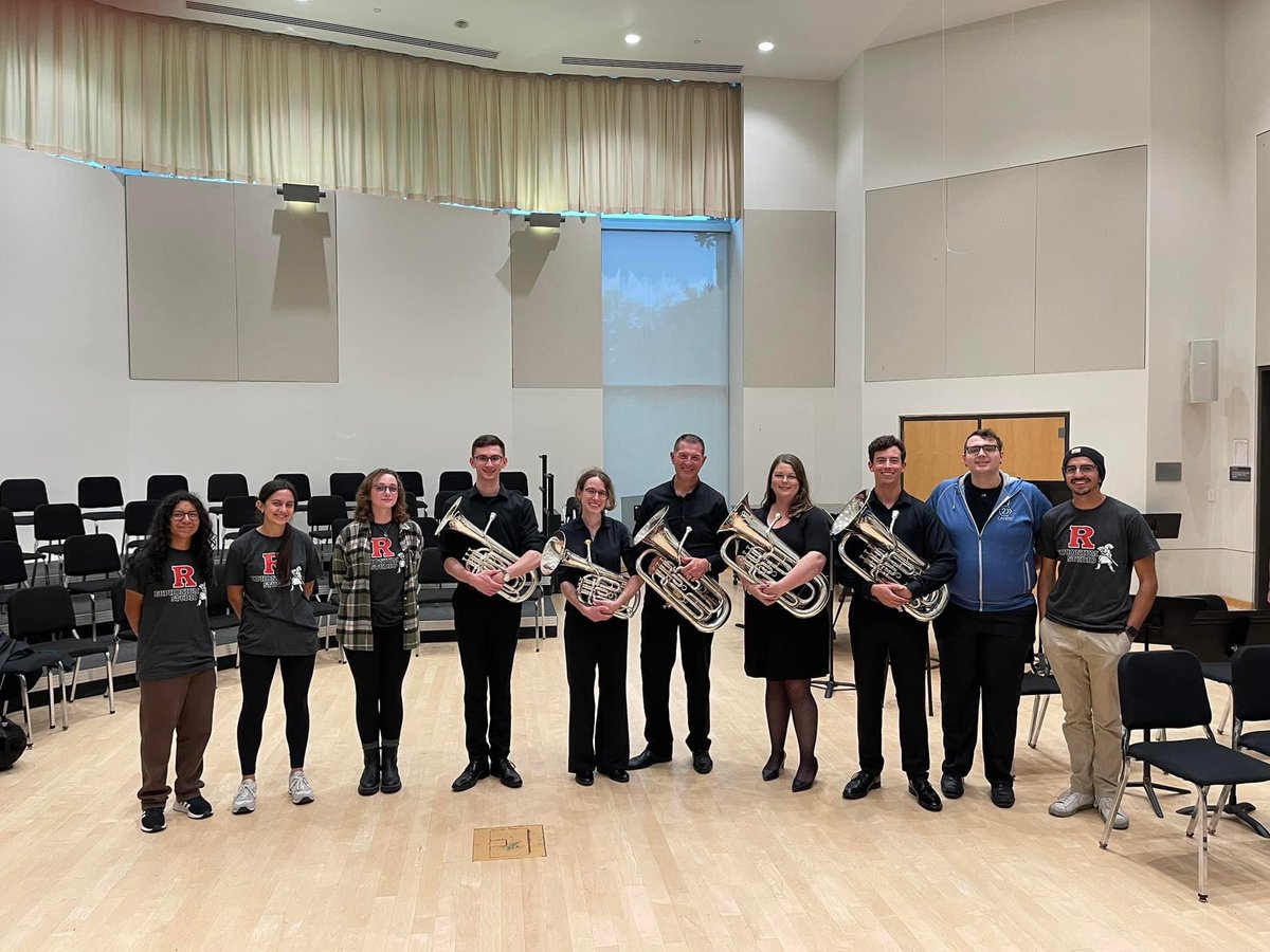 NPMS_MrDexter's tweet image. It’s great to be back in concert season! Being able to play in a brass band for the recital of Professor Aaron Vanderweele from Rutger’s Mason Gross School of the Arts was such a treat!