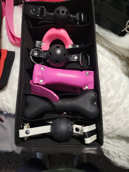 Just a few of my gags https://t.co/6Ih3CM7A4B<a href="/tag/bondage"class="tags"><span>#bondage</span></a><a href="/tag/buttplug"class="tags"><span>#buttplug</span></a><a href="/tag/pvc"class="tags"><span>#pvc</span></a><a href="/tag/crossdresser"class="tags"><span>#crossdresser</span></a><a href="/tag/malebo"class="tags"><span>#malebo</span></a>