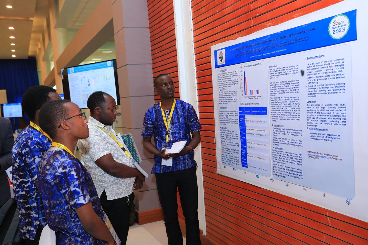 5TH SYMPOSIUM OF HEALTH AND ACADEMIC RESEARCH 

Congratulations to Thobias Boniphace, a Medical Student from the University of Dar es Salaam, for being the 2nd Winner in poster presentation at SHARe. Well done!

#SHARe2023
#ResearchTanzania 
#SayansiTanzania