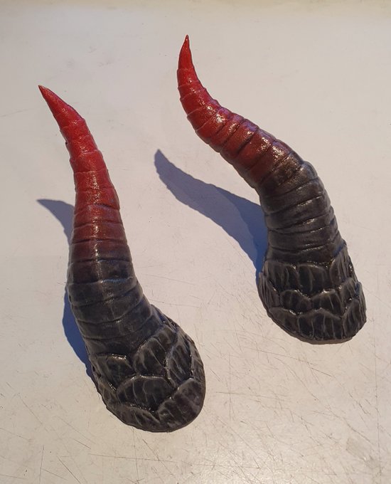 Horns done for my BG3 cosplay! https://t.co/CnRJDThXpm<a href="/tag/mvsales"class="tags"><span>#mvsales</span></a>