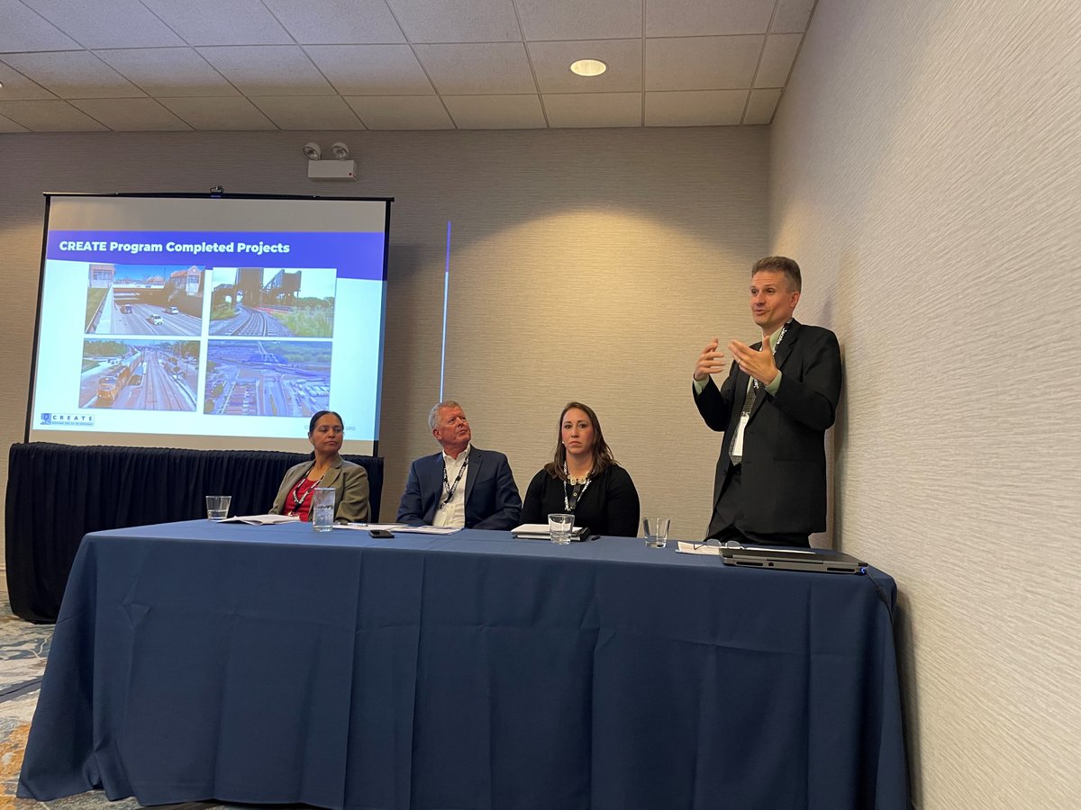 CREATE_Chicago's tweet photo. Our #CREATEProgramChicago partners were pleased to participate in a panel discussion at the WTS Central Region Conference. Speakers Jennifer 'Sis' Killen, Cecilia Diaz, Jeff Sriver, John Oimoen, and Lindsey Douglas shared their diverse perspectives and insights on the Program. https://t.co/cqSX6oNCID