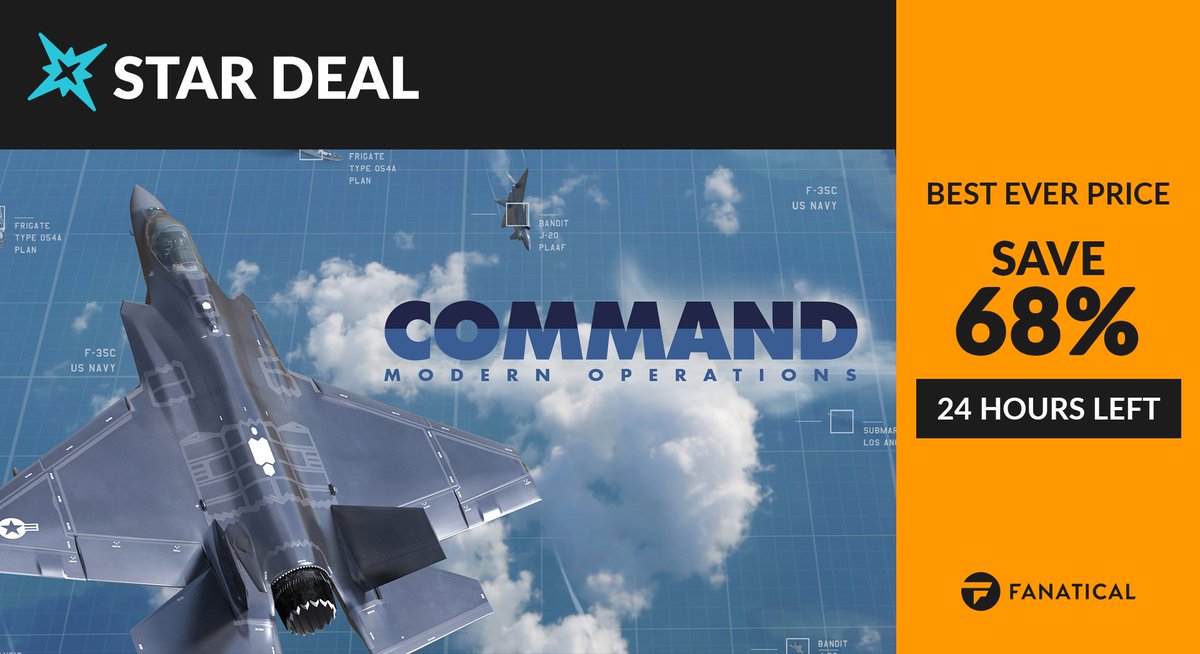 Fanatical's tweet photo. ⭐ You can still pick up #CommandModernOperations at a 68% discount today! Check it out here: https://t.co/v8gMOckiUx
#gamedeal #discount https://t.co/OcXofRgHLm