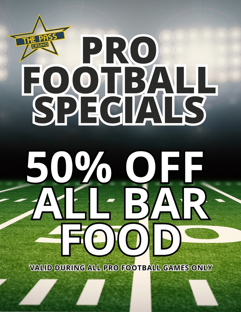 HALF OFF bar food menu during all PRO Football Games! 

#football #lovefootball #nflupdates #watchandwager #drink #sports #football #barspecials #drafts