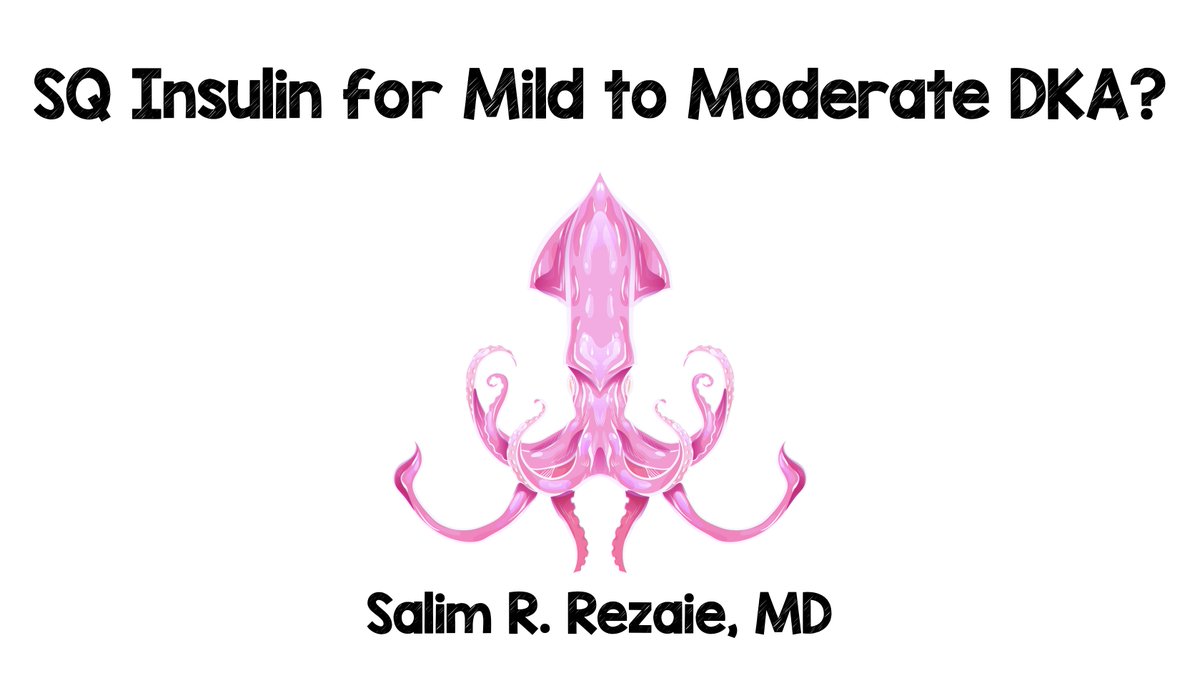 SQ Insulin for DKA?: I Don’t Think This is Ready for Primetime (There May Be Some Pts this is OK for)

youtu.be/sy4e3Z4p6FQ

#REBELEM #SQuIDProtocol #Insulin #DKA