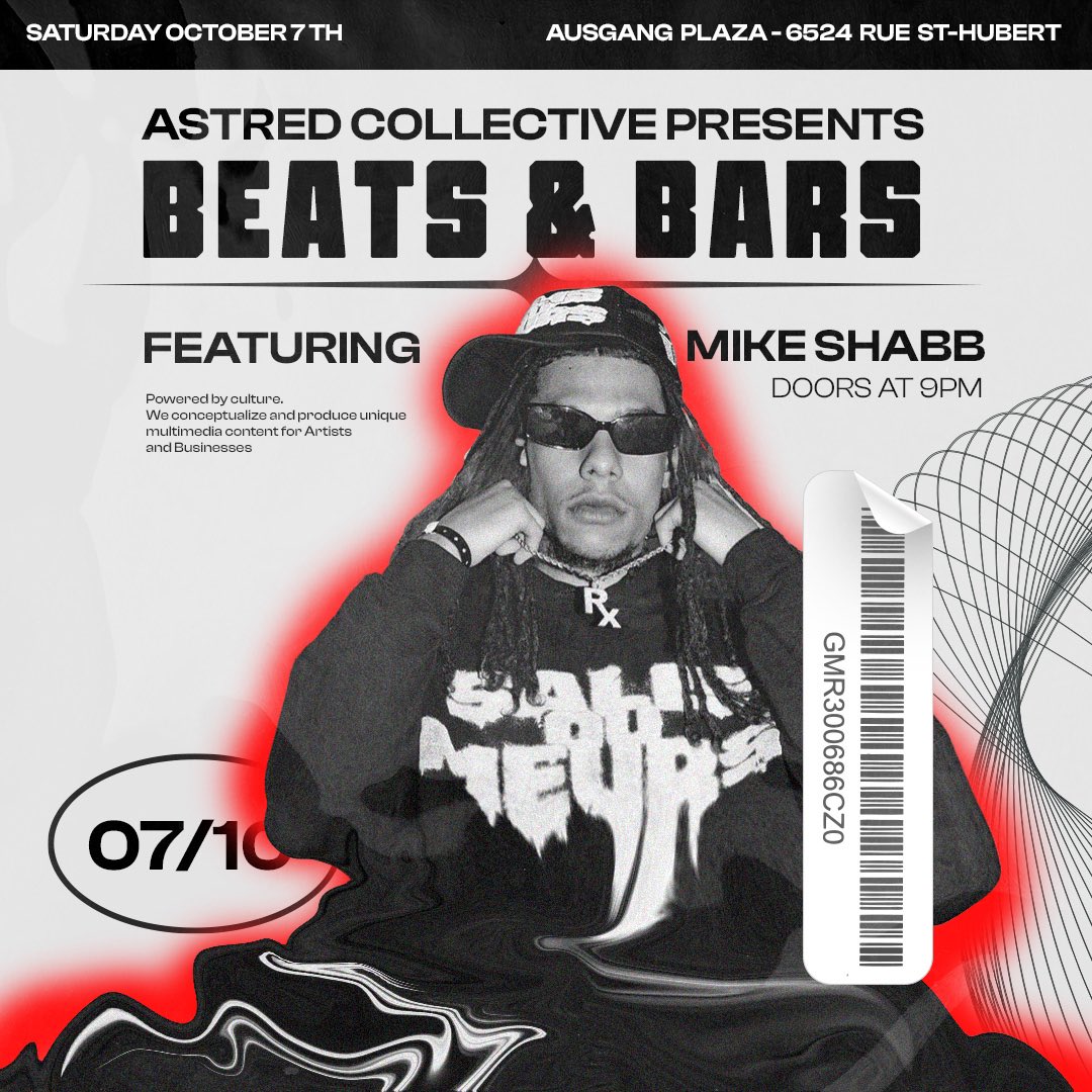 Sbc0099's tweet photo. @Floccon1 MIKE SHABB LIVE SHOW ‼️ OCTOBER 7Th @MONTREAL 📍 https://t.co/WsY9XdFpG7