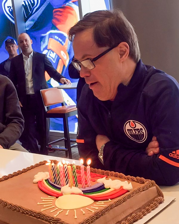 EdmontonOilers's tweet photo. Today we are remembering &amp; celebrating our friend Joey Moss on what would be his 60th birthday 💙🧡 https://t.co/R9ADSNzmpR
