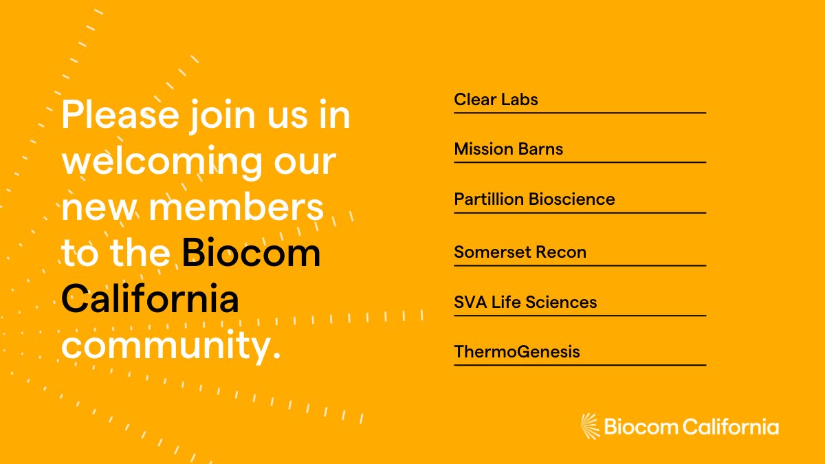 Biocom's tweet photo. It’s #NewMemberMonday!
🥩@missionbarns creates meat without the animal for a more sustainable food system
🔐@SomersetRecon's expertise is in hardware and software security
🔬@ThermoGenesis is a leader in the development &amp; commercialization of cell processing tech for CGT https://t.co/FrWhGNfhxn
