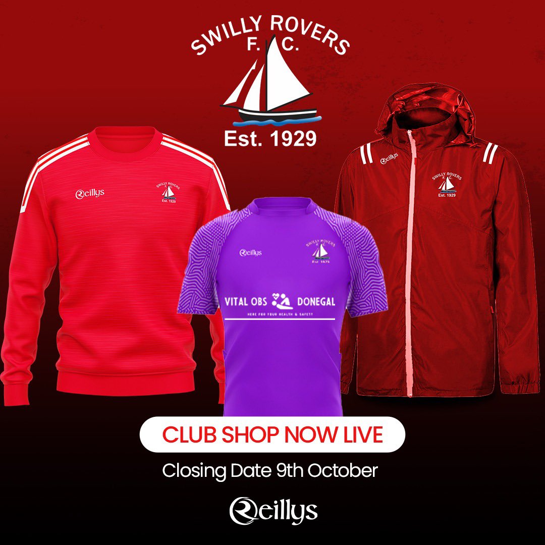 We are delighted  to announce the re-opening of our club shop, in partnership with O'Reilly Sports, just in time for the festive season!

Link here: 

oreillysofficial.com/product-catego…