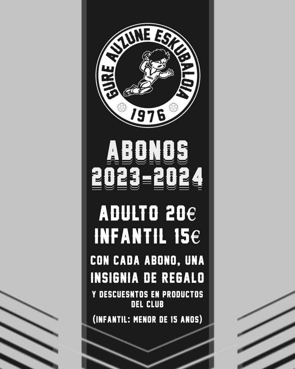 BalonmanoGure's tweet photo. Comienza la campaña de abonados para la temporada 2023-2024
.
.
#gugaragure #somosequipodebarrio #balonmanoalavés #balonmano #aupagure #handball #eskubaloia #eskubaloiagasteiz #vitoria #alava #balonmanovitoria #gure #iparcom #bkconsulting #kirolaraba #garalbidebar https://t.co/t0KM6cVfB2