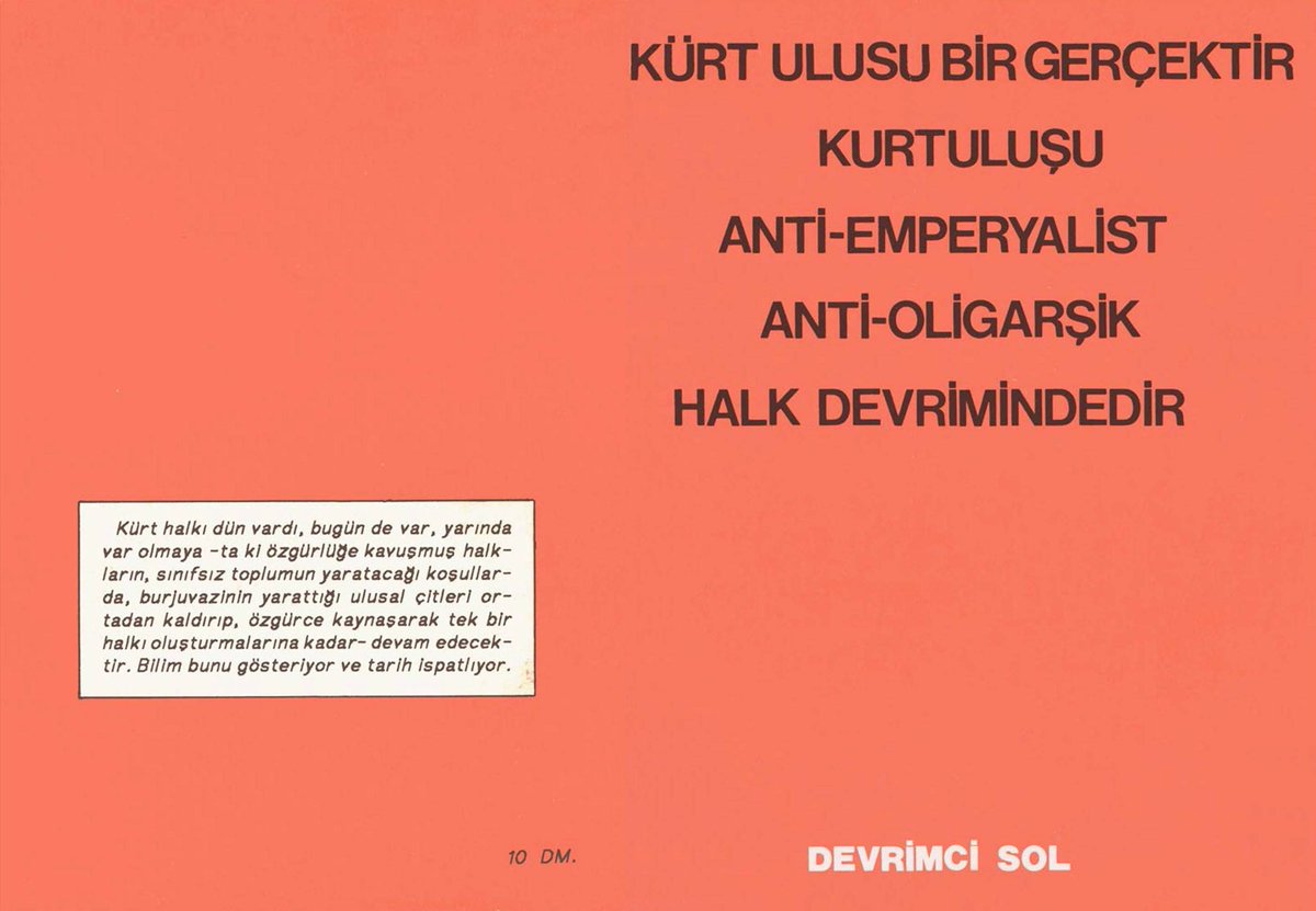 DHKutuphanesi's tweet image. Kürt Ulusu Bir Gerçektir Kurtuluşu Anti-Emperyalist Anti-Oligarşik Halk Devrimindedir

Devrimci Sol
Yayın Tarihi Yok
Sayfa Sayısı: 158

Tıpkıçekim
ABBYY-PS
Boyut: 7,96 MB
gonotes.me/den7z

#DevrimciSol #DevSol #KürtSorunu #sömürü #emperyalizm #UlusalSorun #Kemalizm