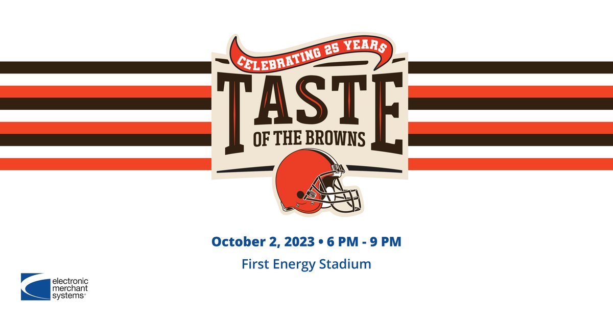 EMS is proud to help tackle hunger at the 25th anniversary of Taste of the Browns.

Join past and present Browns stars in tasting Cleveland’s finest restaurants and supporting the Greater Cleveland Food Bank next Monday, October 2nd! #WeFeedCLE #TasteoftheBrowns