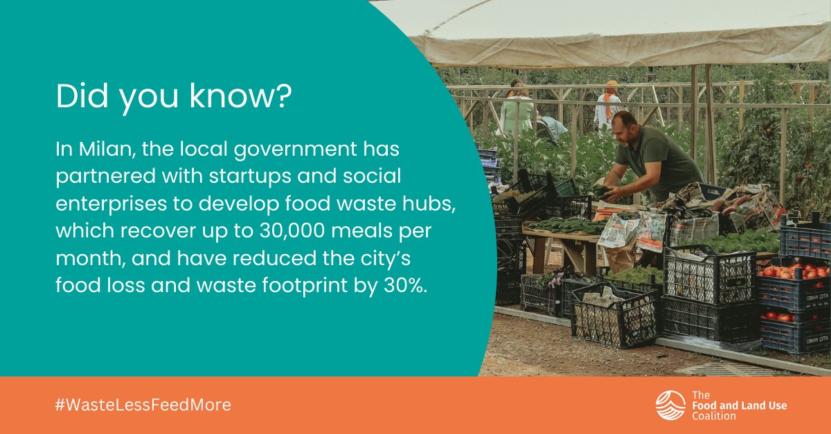 FOLUCoalition's tweet photo. Across the world, cities &amp; communities are leading the way in the race to halve #FoodLossAndWaste by 2030. #COP28 is a key moment to spotlight their efforts &amp; accelerate action to #WasteLessFeedMore at the national level ♻️

https://t.co/xu3d18oLco https://t.co/nwt8KAUu6W