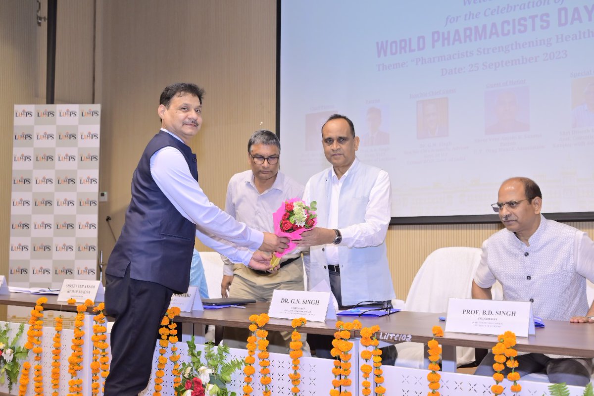 FsdaKumar's tweet image. World pharmacists day 2023 LUIPS